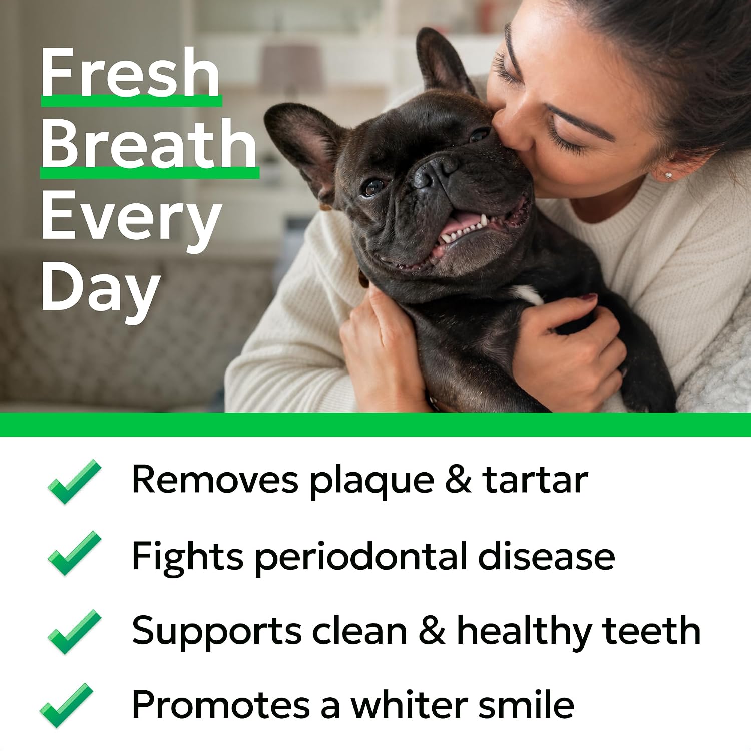 Detalle 2 de BARK&SPARK BS097--PWR02 Dog Dental Powder with Probiotics, Kelp & Green Tea