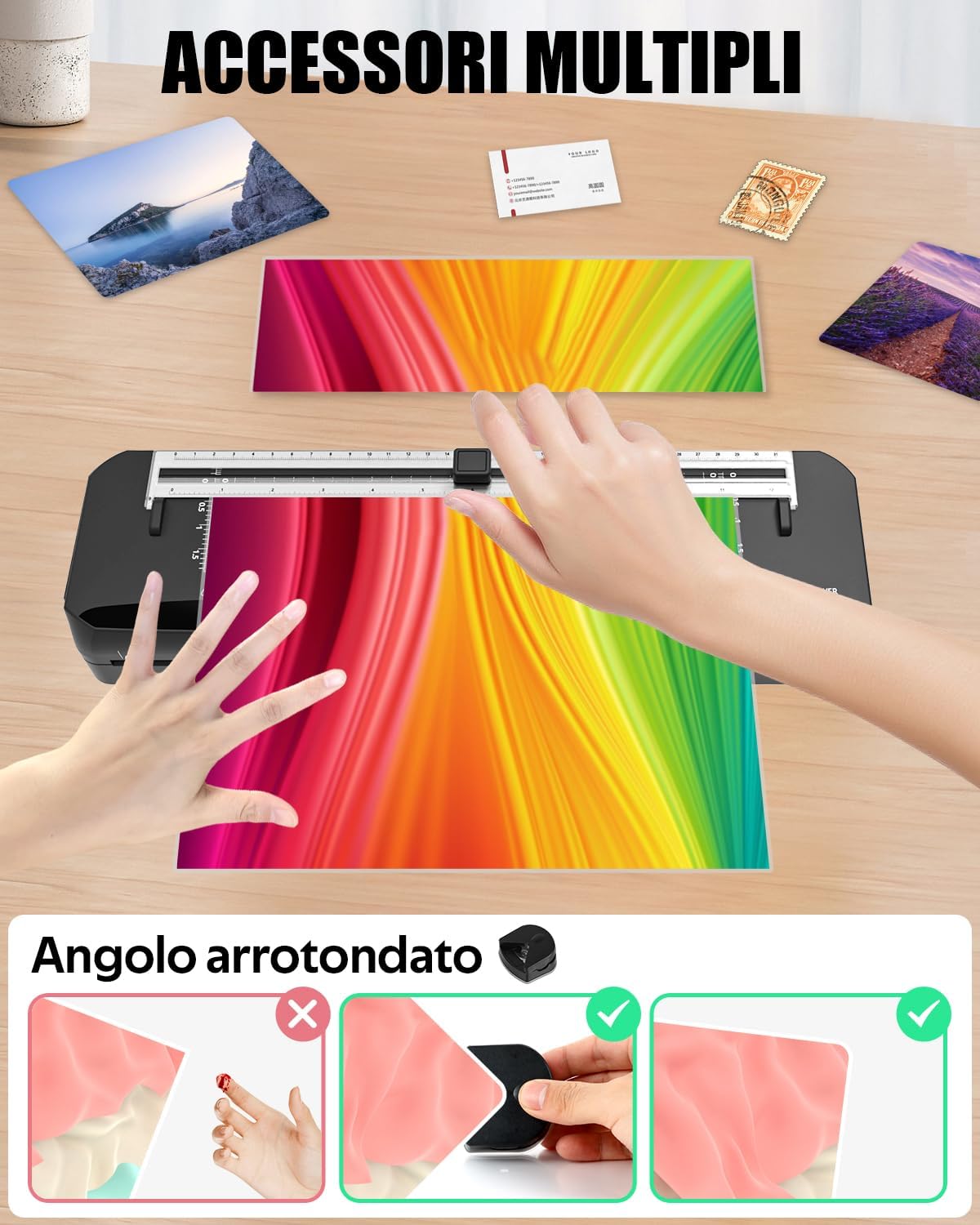 Detalle de Plastificatrice A3 con riscaldamento rapido