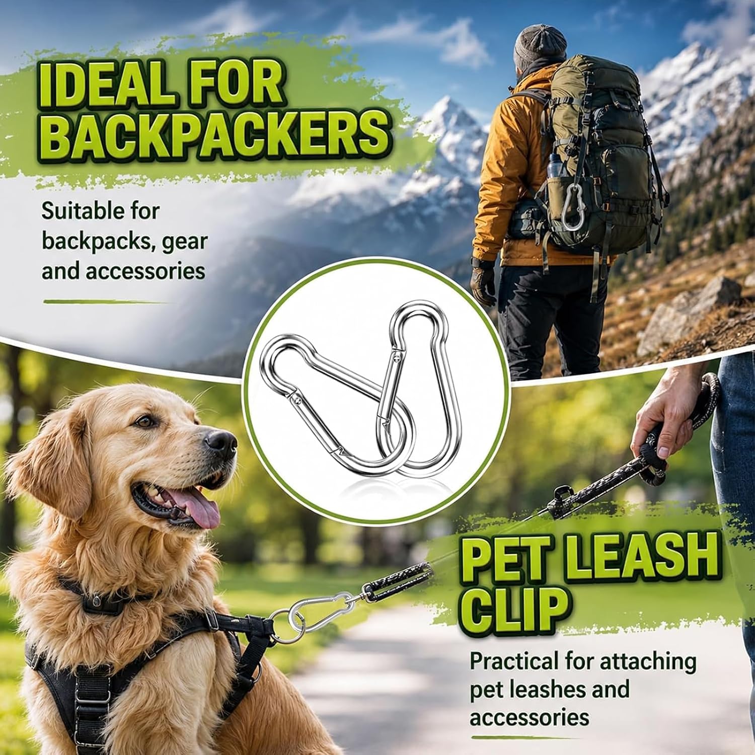Detalle 2 de Carabiner Clips, 4-Inch