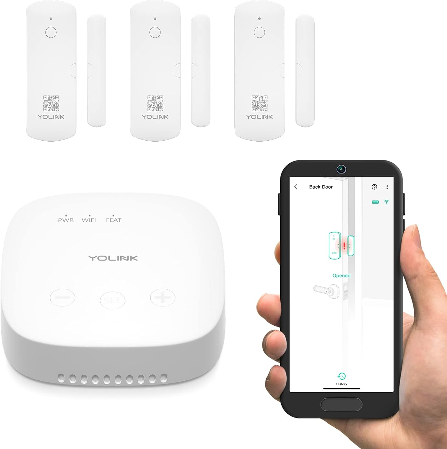 Detalle de YoLink Door and Window Sensor Kit 3-Pack