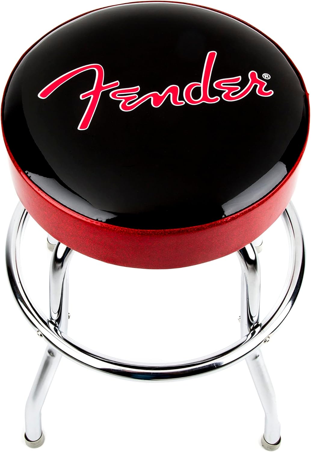 Fender Red Sparkle Logo Barstool 24