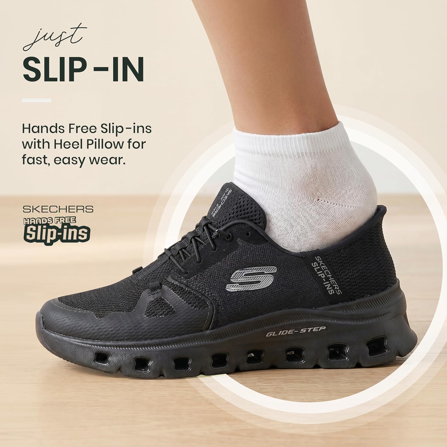Thumbnail 4 de Skechers Damen Glide-Step Pro Slip-In: bequeme Alltags-Sneaker in Schwarz Mesh 39 EU