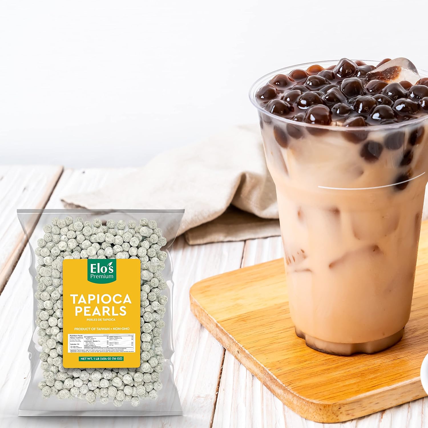 Detalle de Elo’s Premium Instant Tapioca Pearls, 1 lb for Bubble Tea