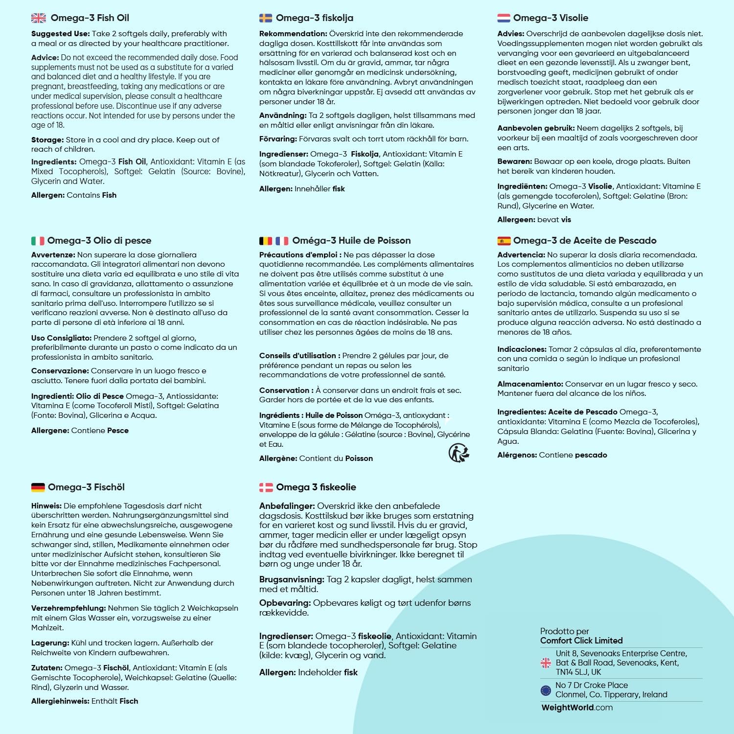 Thumbnail 5 de Omega 3 Olio di Pesce 2000 mg, 660 mg EPA