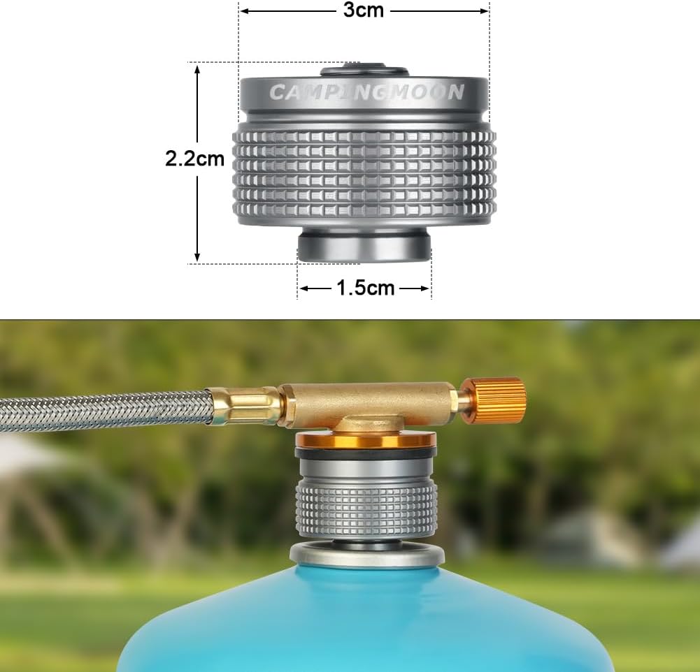 Thumbnail 1 de Adiwo Gas-Kartuschenadapter für Butan-Schraubventil: Nachfülladapter für Campingkocher