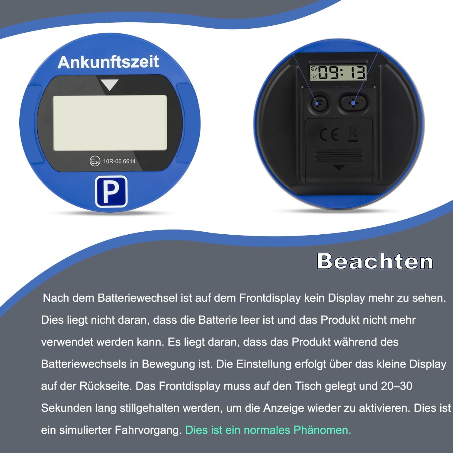 Thumbnail 6 de TEOV Elektronische Parkscheibe 1 Stück ⏱