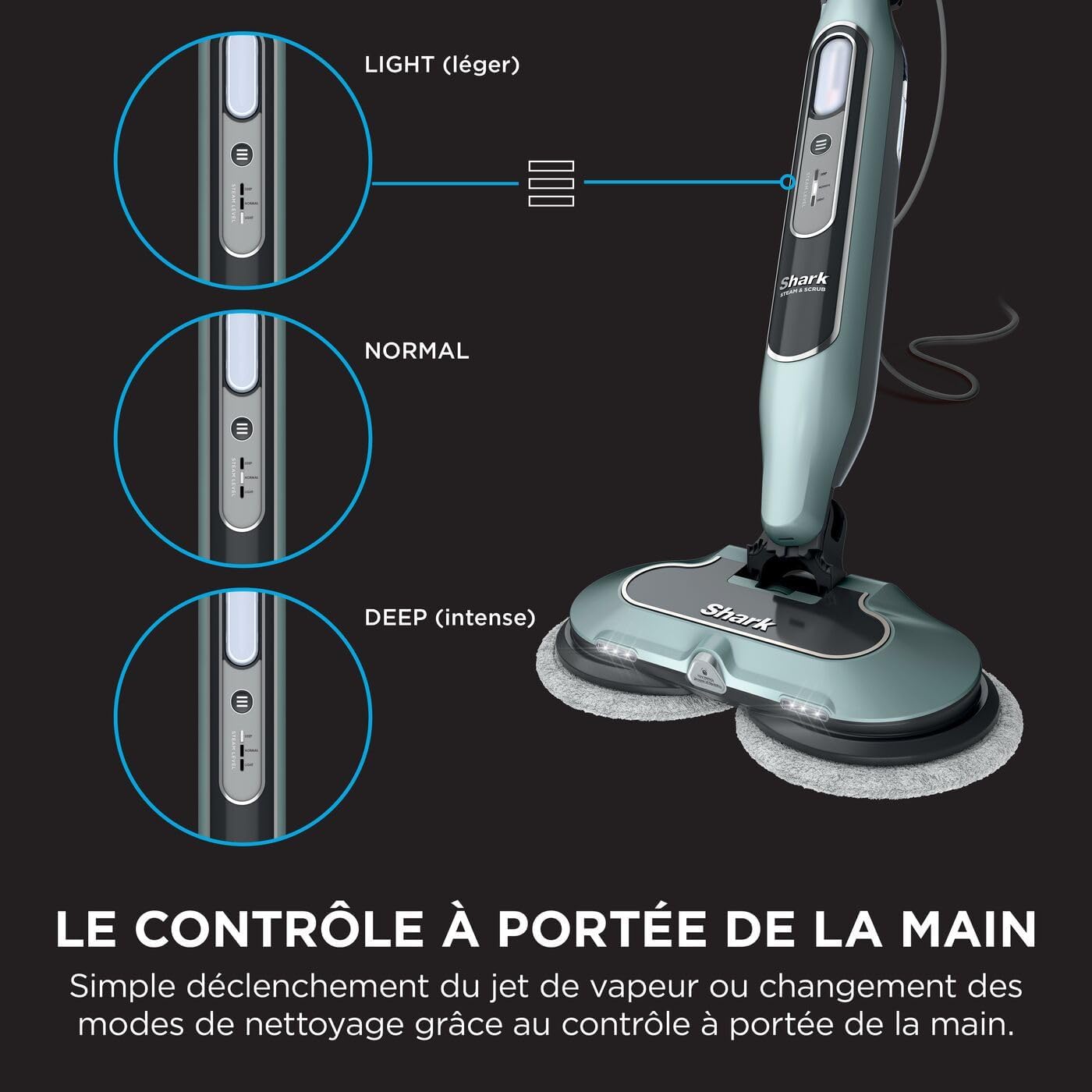 Thumbnail 5 de Shark S8201EUCP balai vapeur automatique 3 réglages