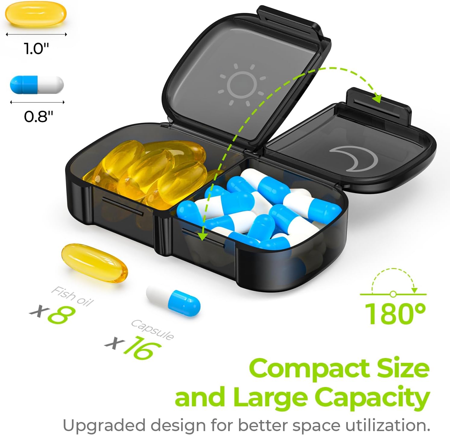 Detalle 2 de AUVON XL Weekly Pill Box 7-Day, 2 Times a Day 💊