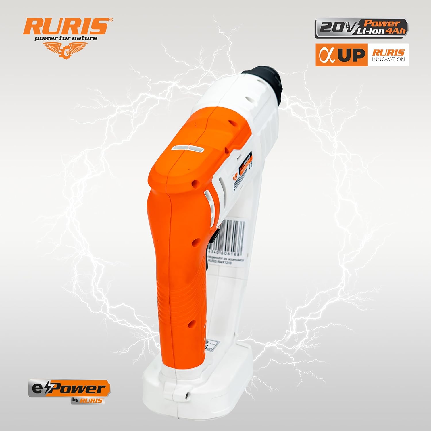 Thumbnail 6 de RURIS RMX1210: Marteau perforateur sans fil SDS Plus 20V 4Ah avec LED, vitesse variable et forets 8/10/12 mm (pack inclus)
