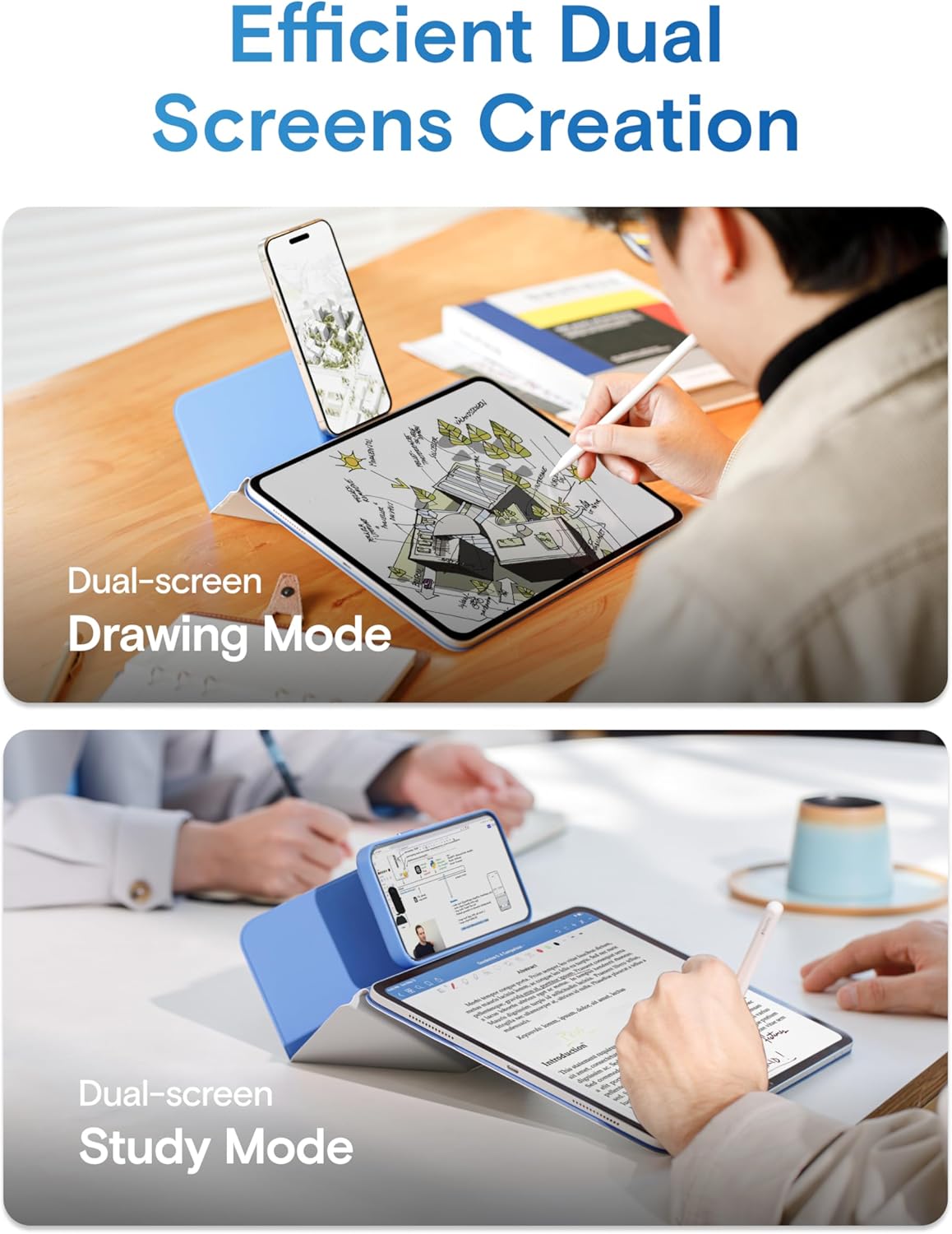 Detalle de MOFT Dynamic Folio per iPad Pro 11" (M4) – custodia sottile magnetica con oltre 20 angoli di visualizzazione