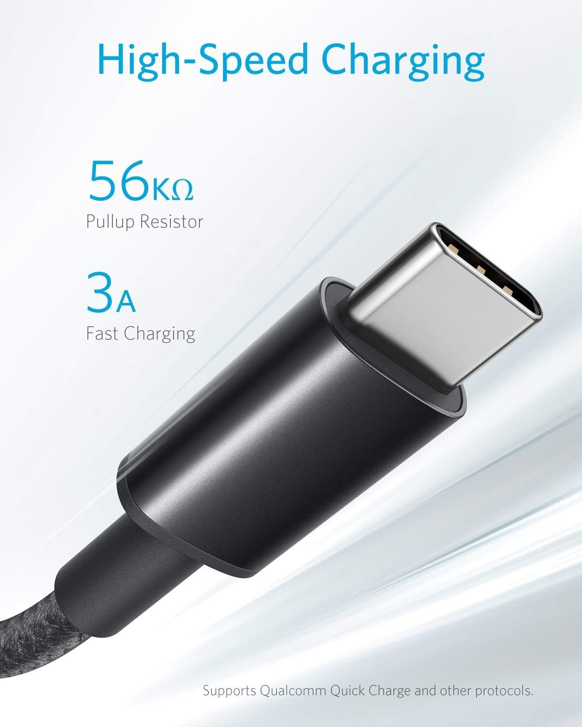 Detalle de Anker cable USB-C a USB-A 1.8m paquete 5