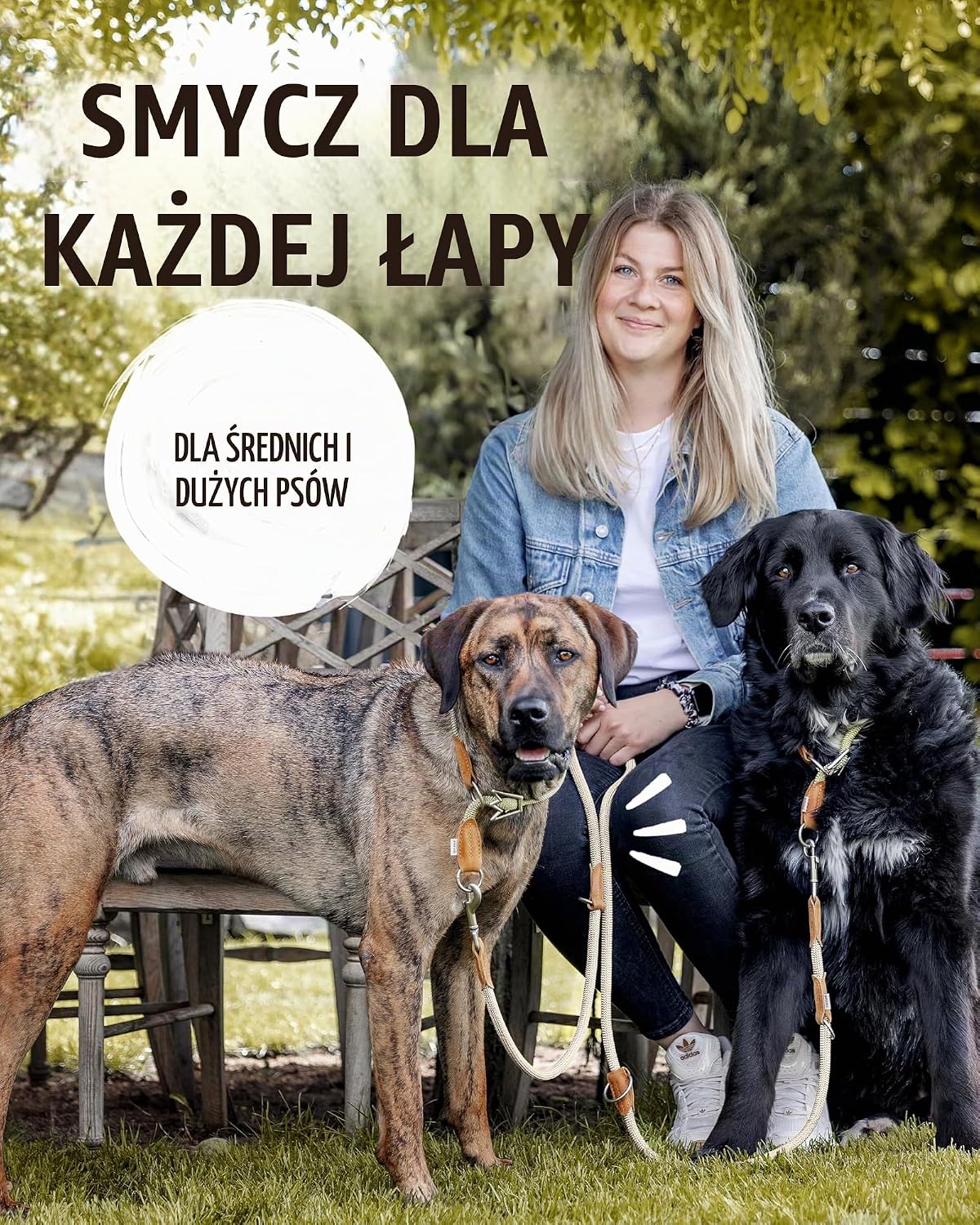 Detalle 2 de Rudelkönig Emma – regulowana smycz 2,30 m z liny nylonowej