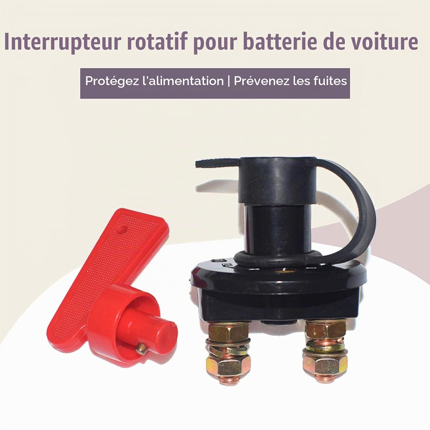 Detalle de ZHITING A801 batterijschakelaar 12 V, 300 A, met sleutels