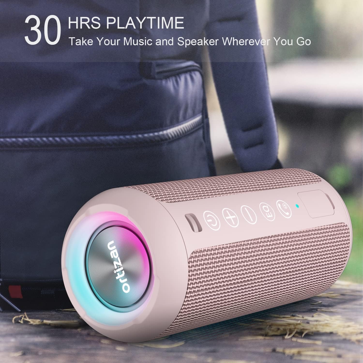 Thumbnail 6 de Ortizan Bluetooth Speaker | IPX7, 30H, BT 5.3, Dual Pairing & RGB Lights