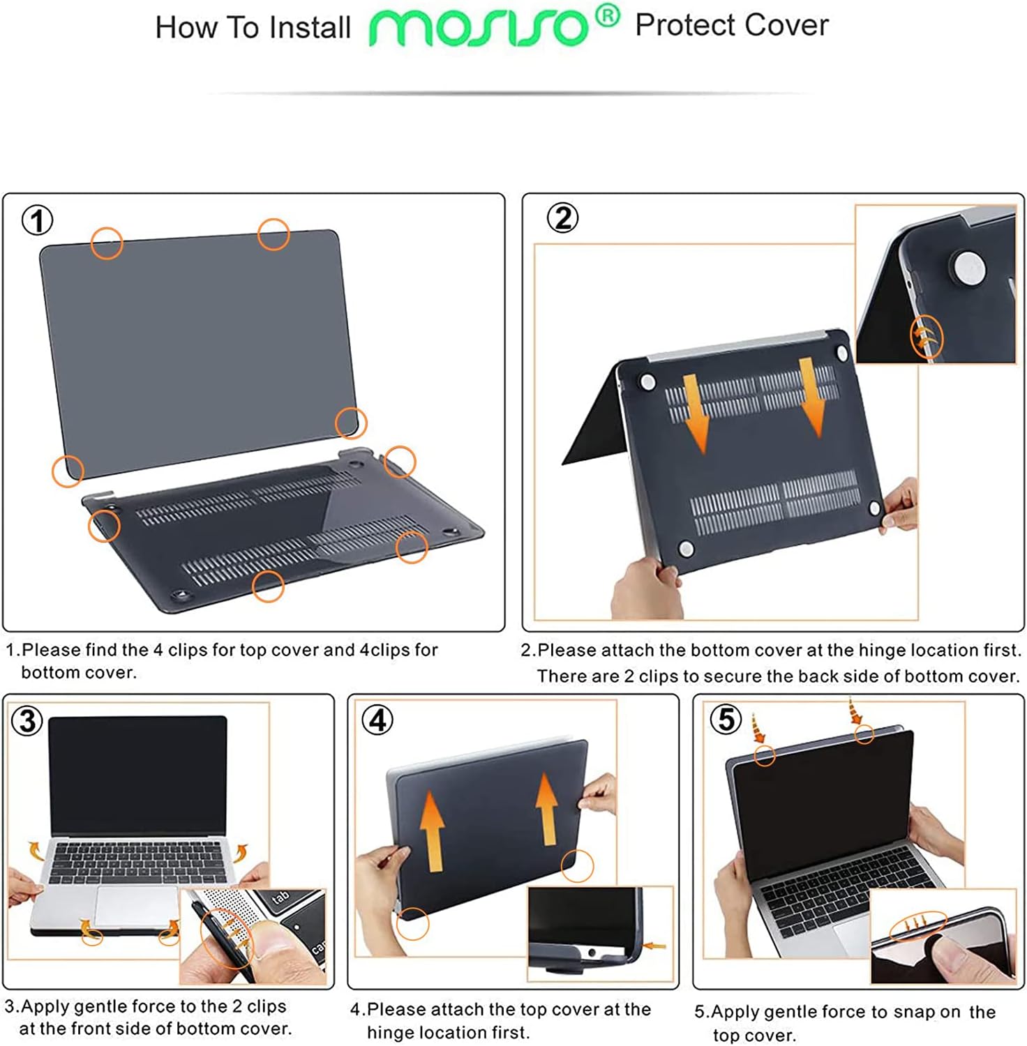 Detalle de MOSISO Compatible Hard Shell Case for MacBook Air 13-inch (M1) 2021–2018, Airy Blue