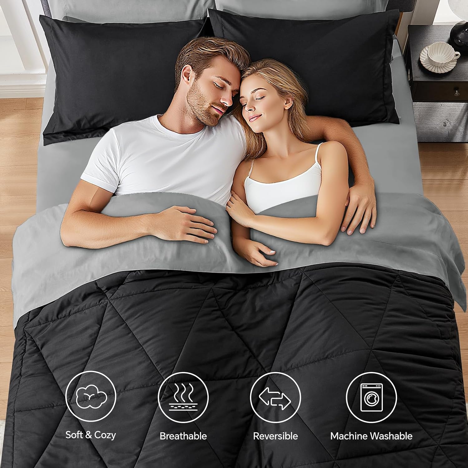 Thumbnail 3 de BEDELITE Queen Comforter Set 7 Pieces