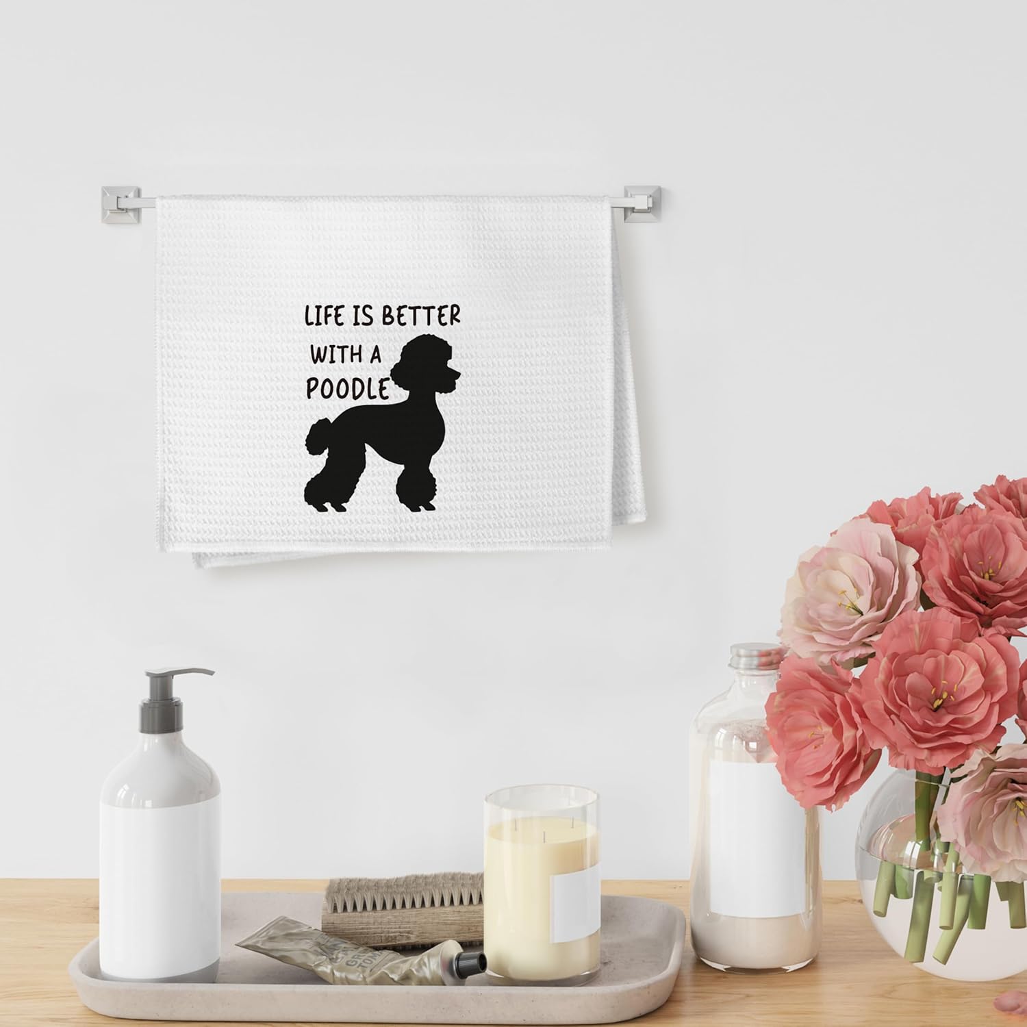 Thumbnail 5 de Yorhifa Poodle Gifts Kitchen Towels Set of 2