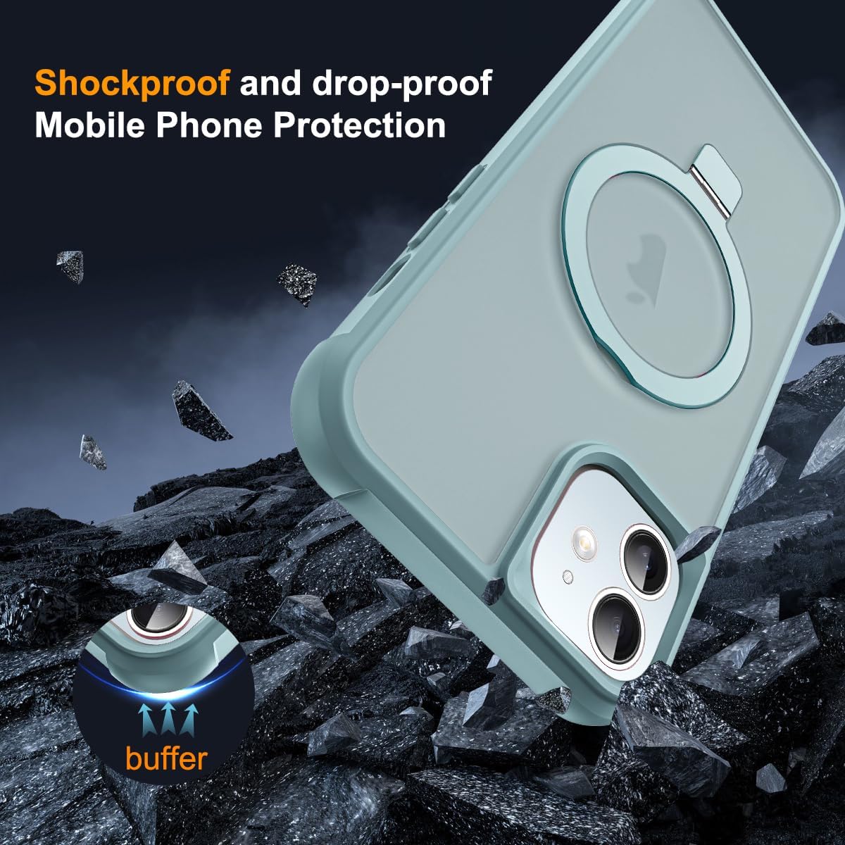 Thumbnail 6 de SKYLMW LMW-LD-YFCXZJ-11-BU iPhone 11 Case with MagSafe Ring Stand