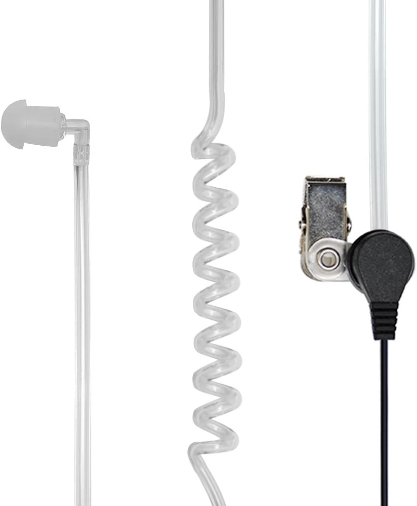 Detalle 2 de PNI Cuffia HS82L con microfono e tubo acustico, spina PNI-K a 2 pin – compatibile PMR/CB