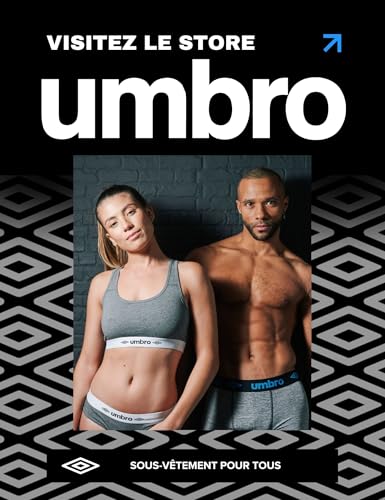 Detalle de Umbro Caleçon Boxer Homme 100% Coton – Lot de 5 Noir CLA3 (M)