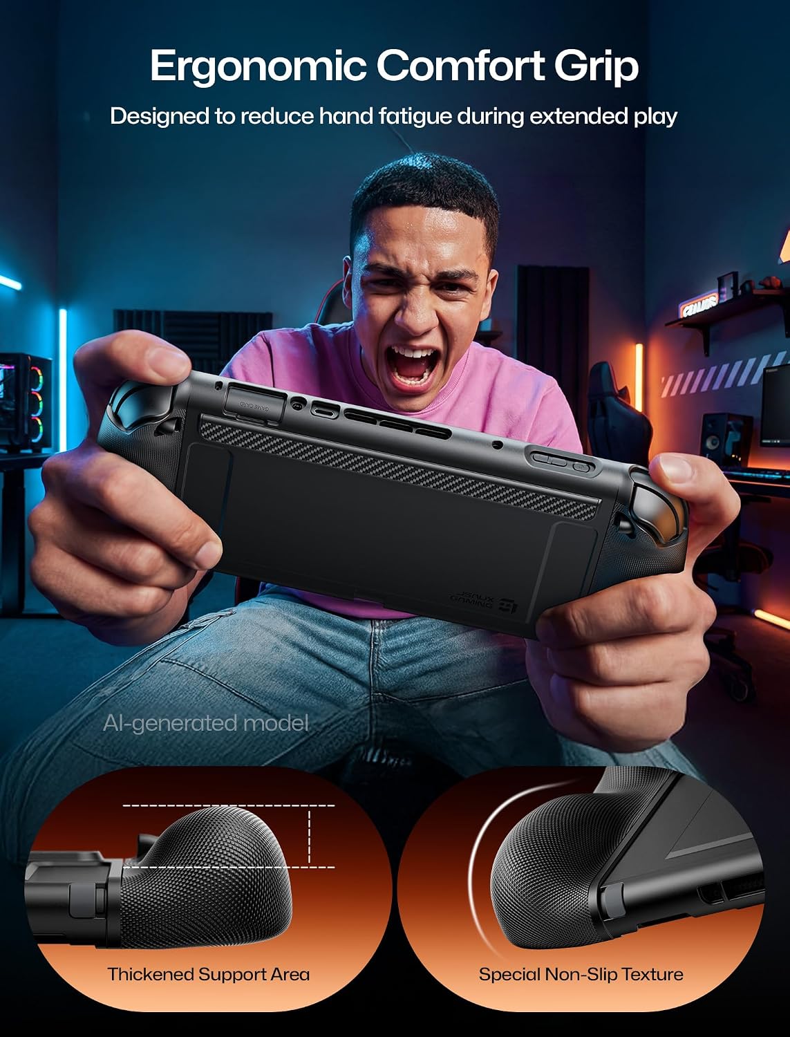 Thumbnail 5 de JSAUX Split Every Day Case for Switch 2: Slim Magnetic Front Cover & Dockable Design