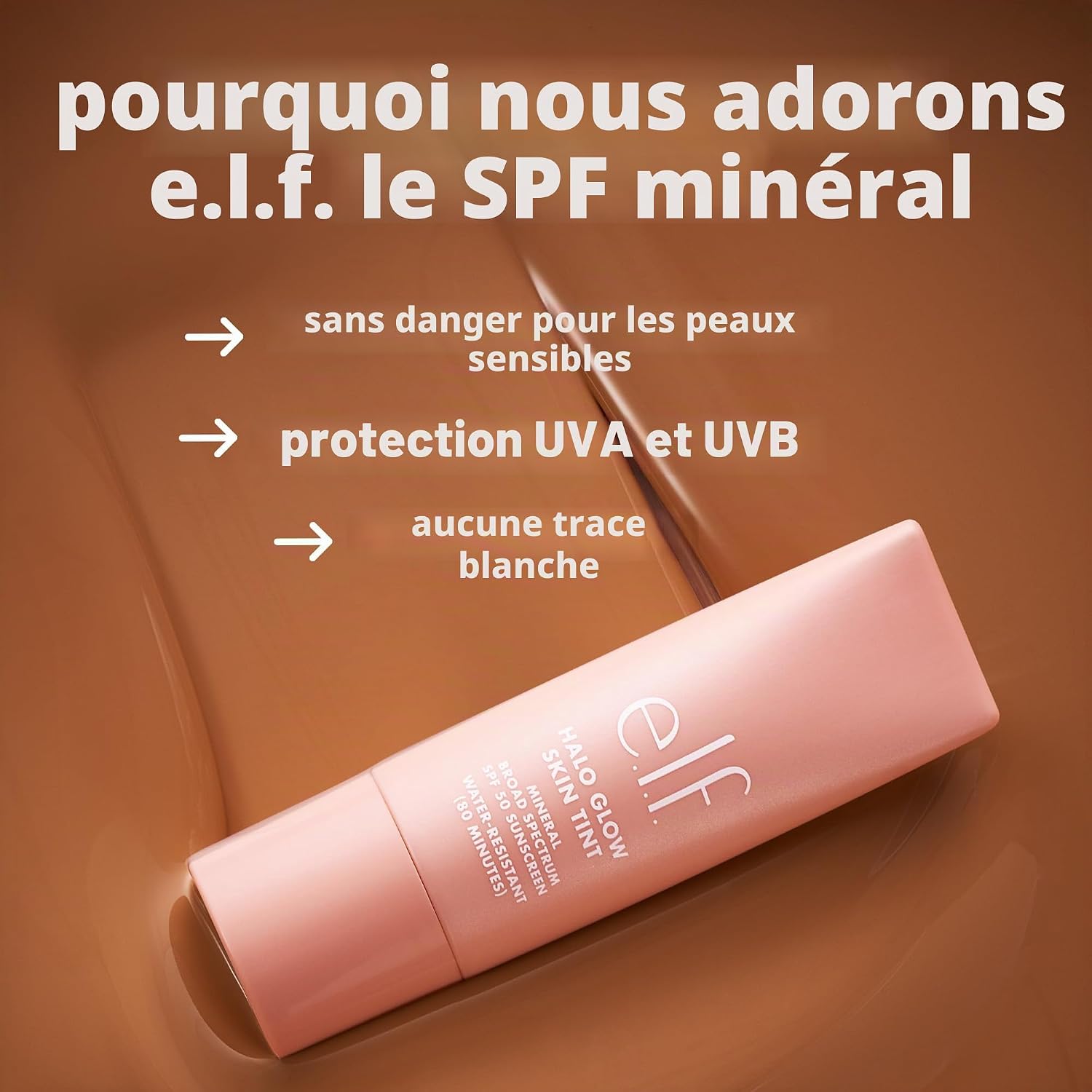 Thumbnail 2 de e.l.f. Halo Glow Skin Tint SPF 50 — soin teinté hydratant et naturel, large gamme 18 teintes