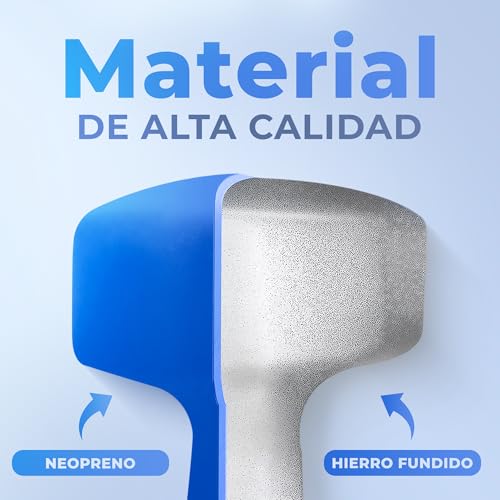 Thumbnail 3 de JUPPLIES Juego de Pesas y Mancuernas de Neopreno (1 kg a 10 kg): Antideslizantes y Estables para Casa o Gimnasio
