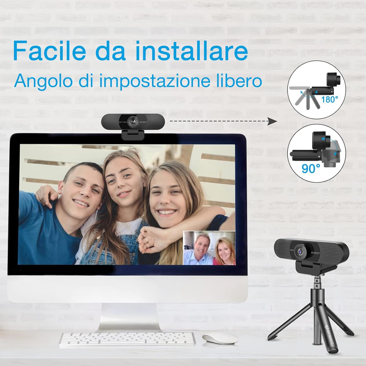 Thumbnail 5 de EMEET C960 Webcam Full HD 1080p con microfoni duali