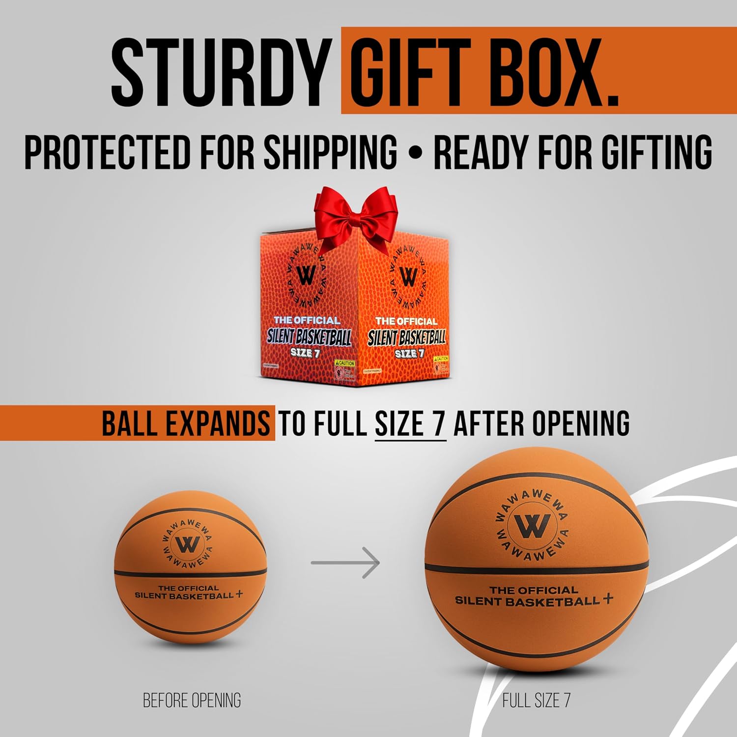 Detalle 2 de WAWAWEWA The Official Silent Basketball 29.5"