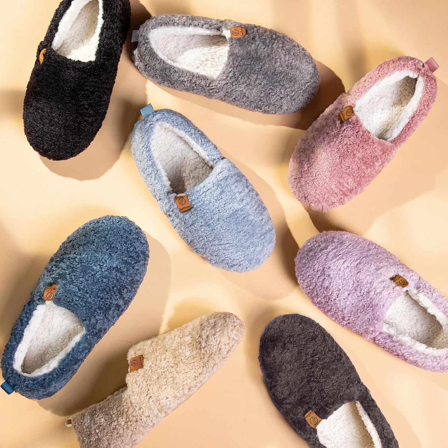 Thumbnail 6 de EverFoams Women’s Soft Curly Full Slippers: Memory Foam Comfort with Polar Fleece Lining