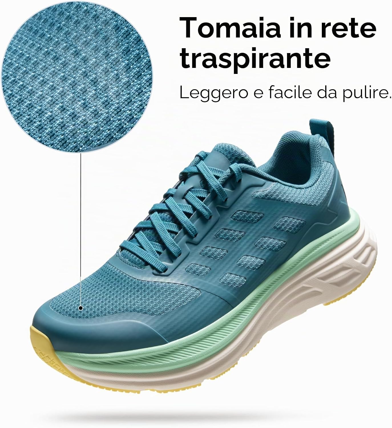 Detalle de NORTIV 8 Scarpe da Ginnastica da Uomo: leggerezza, resistenza e comfort per corsa, trekking e uso quotidiano
