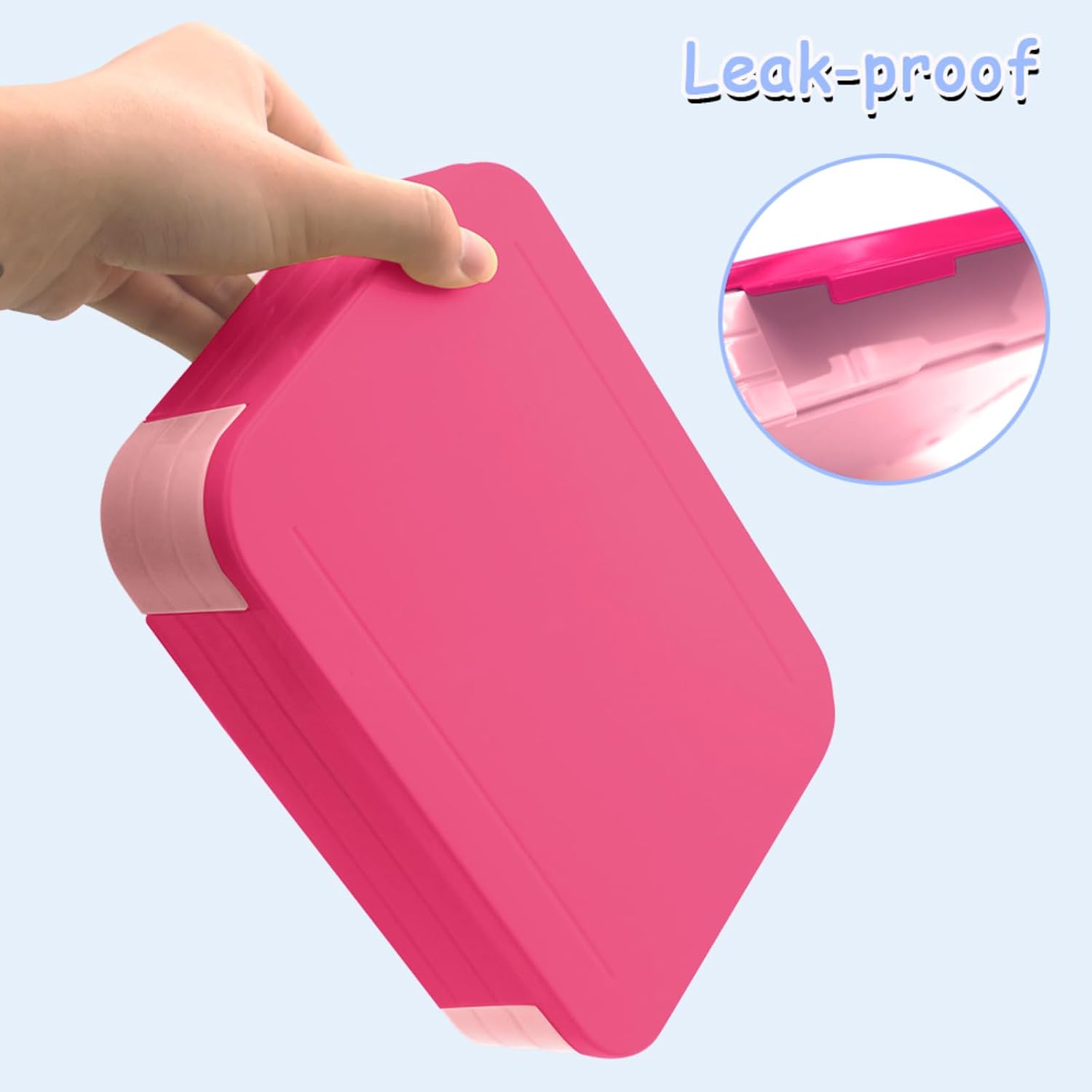 Detalle 1 de XJIANFU Bento Brotdose 1200 ml Pink