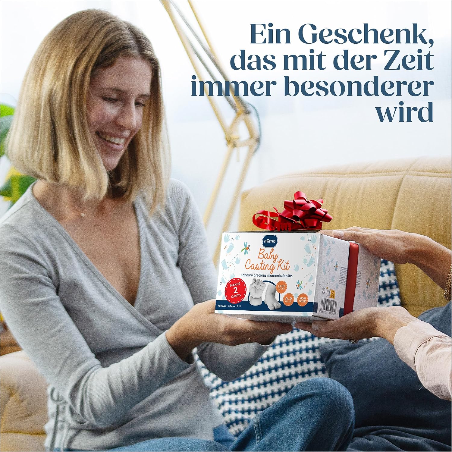 Thumbnail 6 de Niimo® 3D Gipsabdruck Baby Hand und Fuß – Set für detailgetreue Abdrucke als Geburtstags-/Taufgeschenk (0–9 Monate)