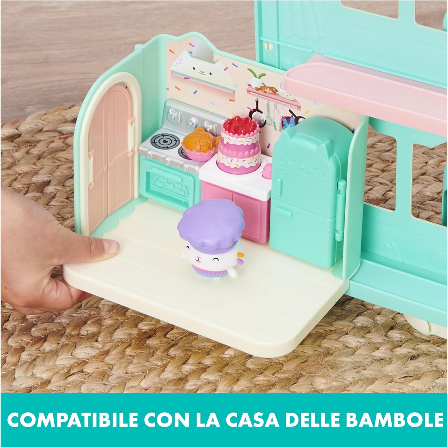 Thumbnail 2 de Gabby's Dollhouse, La cucina di gattino Dolcetto - Mini playset cucina per Gabby’s Dollhouse
