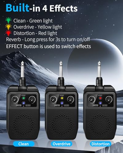 Detalle 2 de JOYO JA-05G Mini Guitar Amp 5W: Portable, Rechargeable BT Combo with Built-in Effects