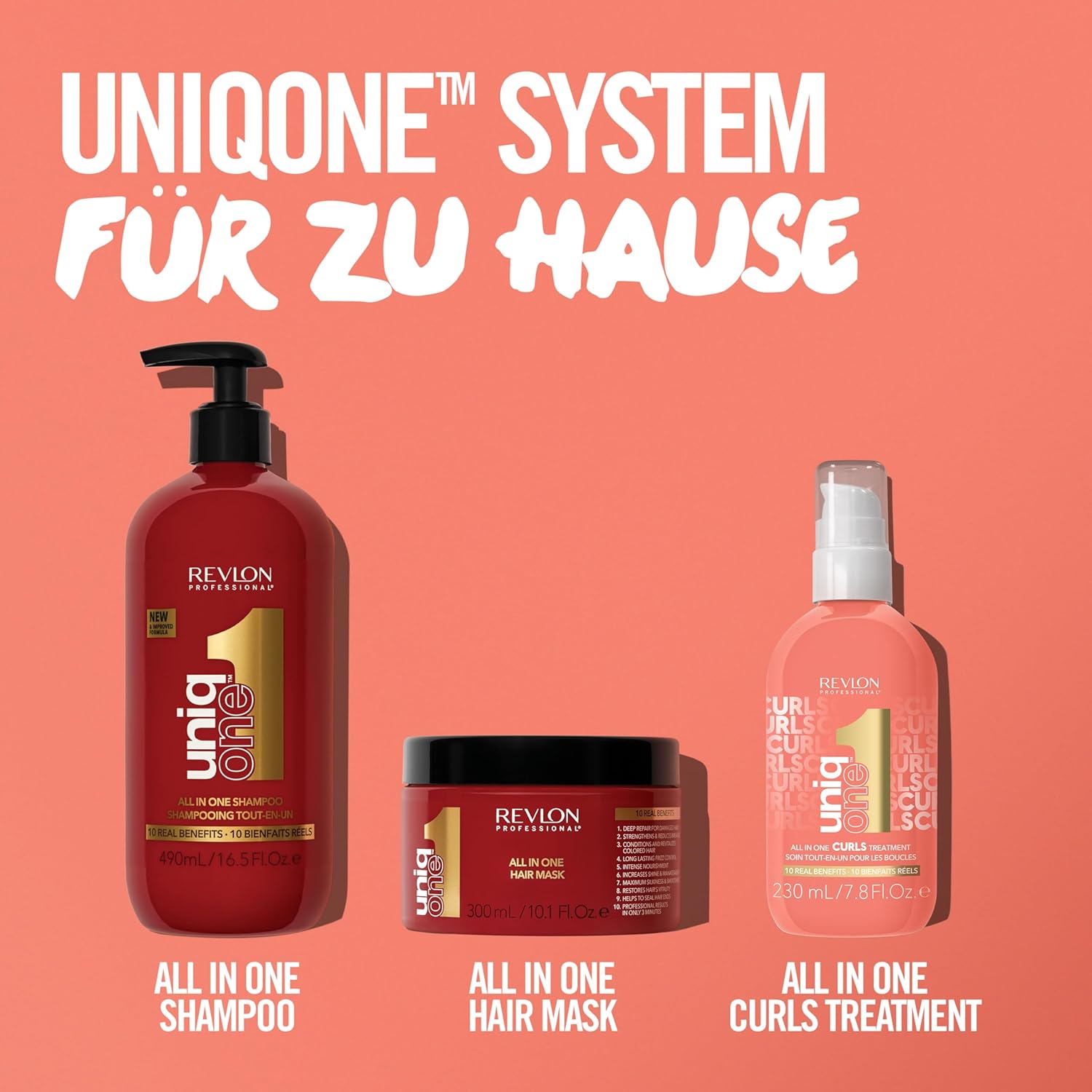 Thumbnail 6 de Revlon Professional UniqOne Curls Treatment Leave-in für Locken & krauses Haar (230 ml) – Anti-Frizz & Hitzeschutz, vegan