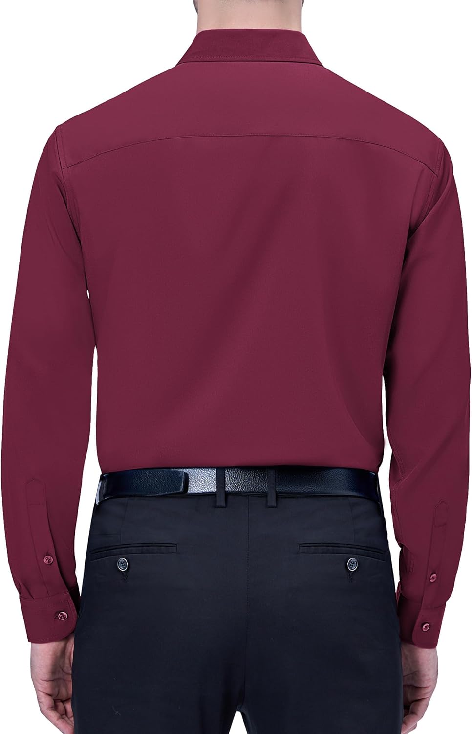 Detalle de J.VER Herren Langarm Businesshemd Regular Fit aus Stretch mit Tencel-Anteil