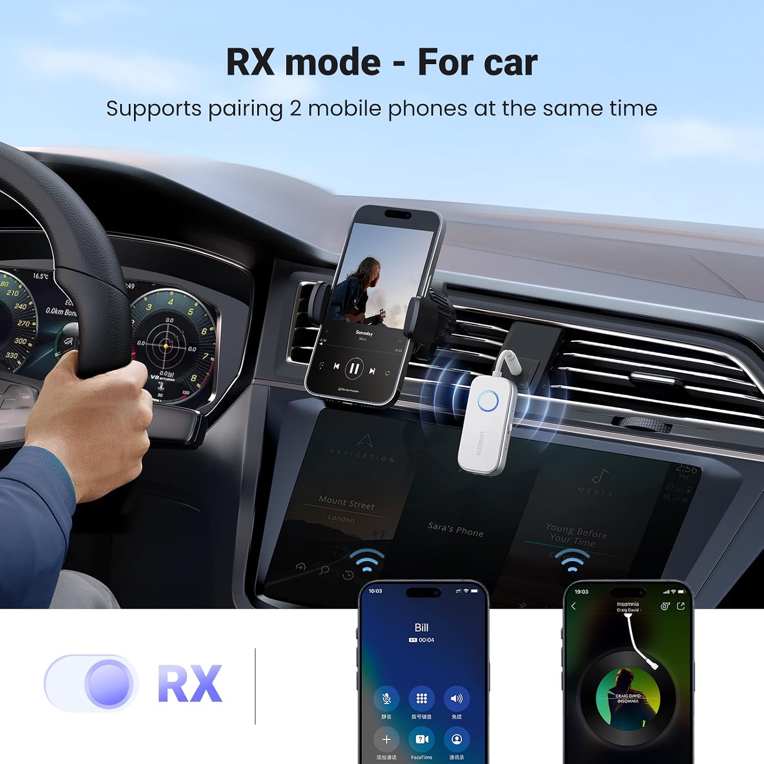 Thumbnail 5 de UGREEN Bluetooth 6.0 Transmitter Receiver 18H