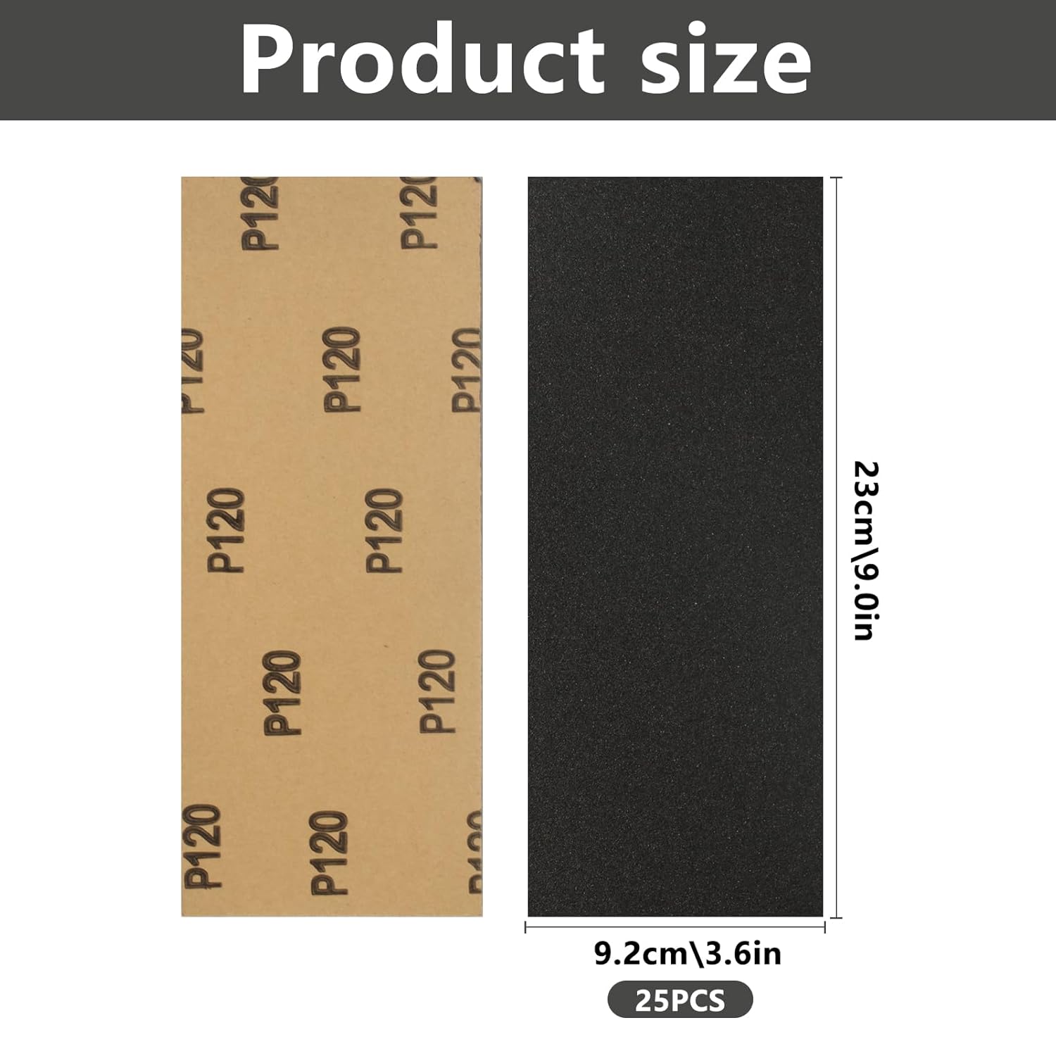 Thumbnail 1 de Tomoyuki Schleifpapier-Set 25 Blatt Körnung 120 Nass & Trocken – 230 x 93 mm, vielseitig einsetzbar
