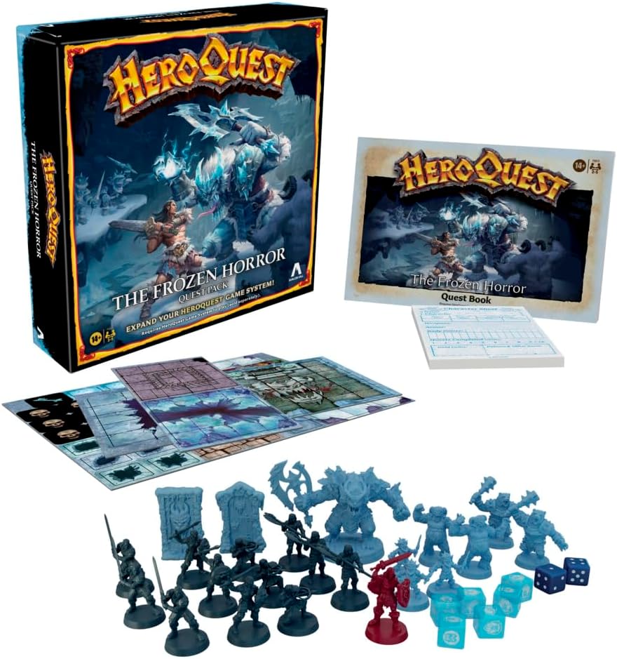 Detalle de HeroQuest The Frozen Horror Quest Pack 拡張セット|10クエスト・未塗装ミニチュア21個