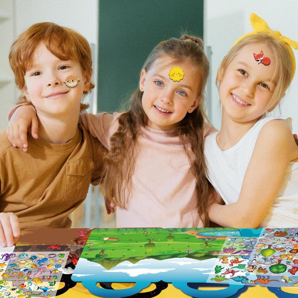 Thumbnail 6 de Kalysky 6 Pack Reusable Sticker Book 300+ stickers