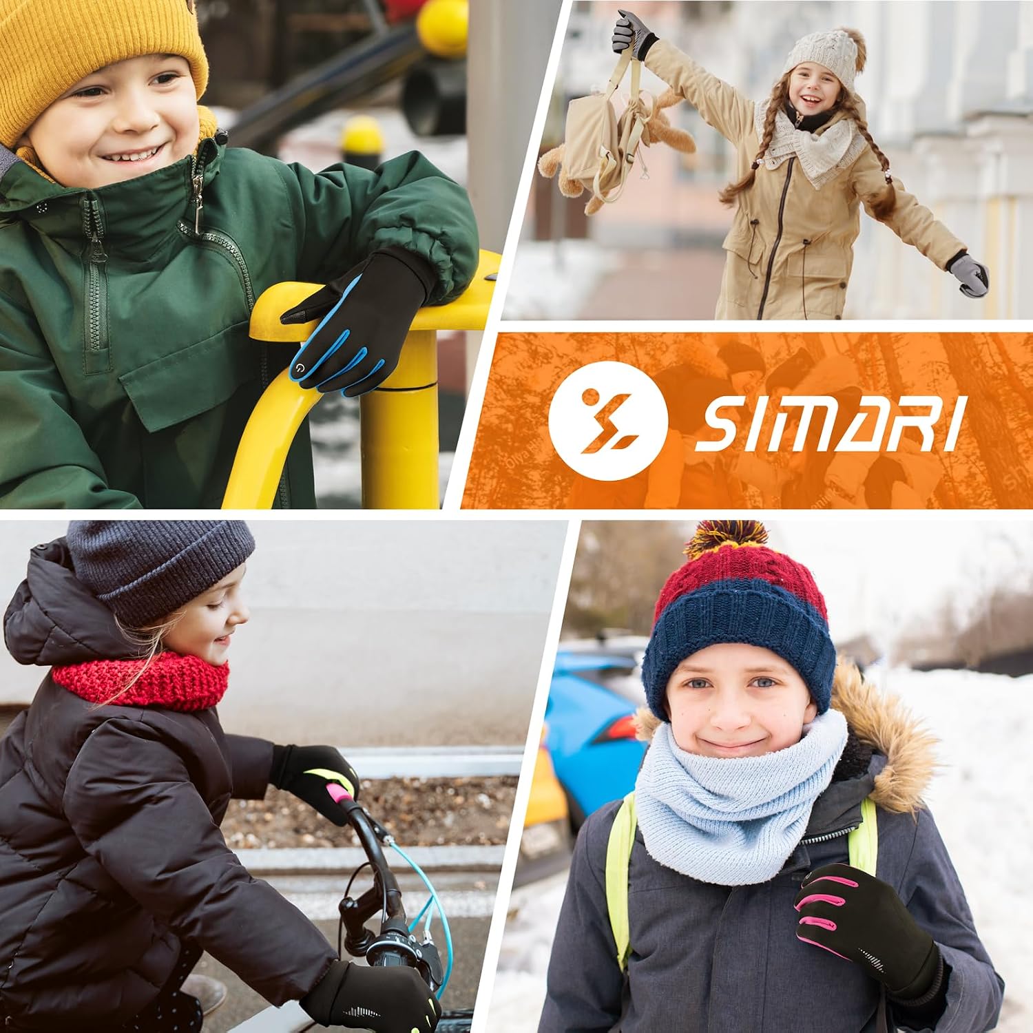 Thumbnail 6 de SIMARI Kids Winter Gloves 3-15 yrs