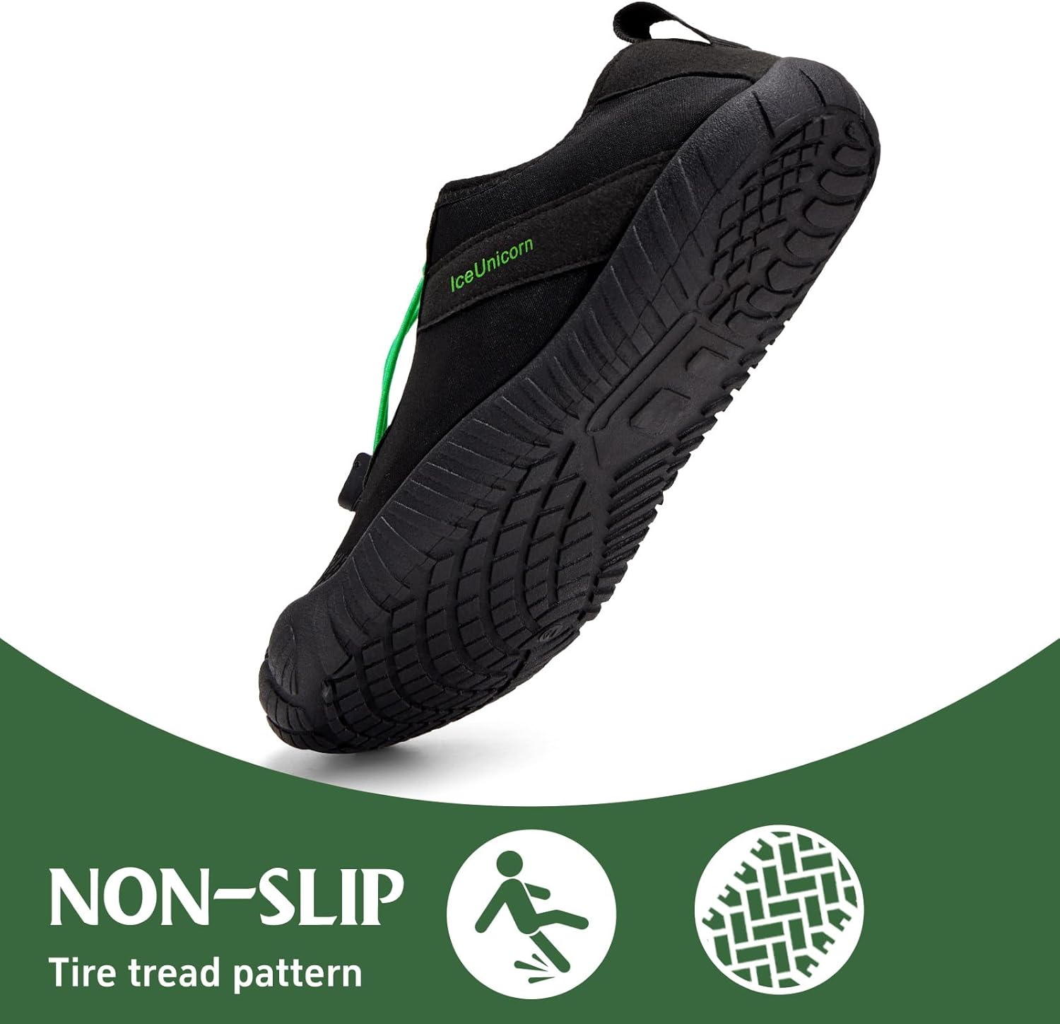 Detalle 2 de IceUnicorn Barfuß Schuhe Damen & Herren – atmungsaktiv, wasserableitend und barfußnahes Walking