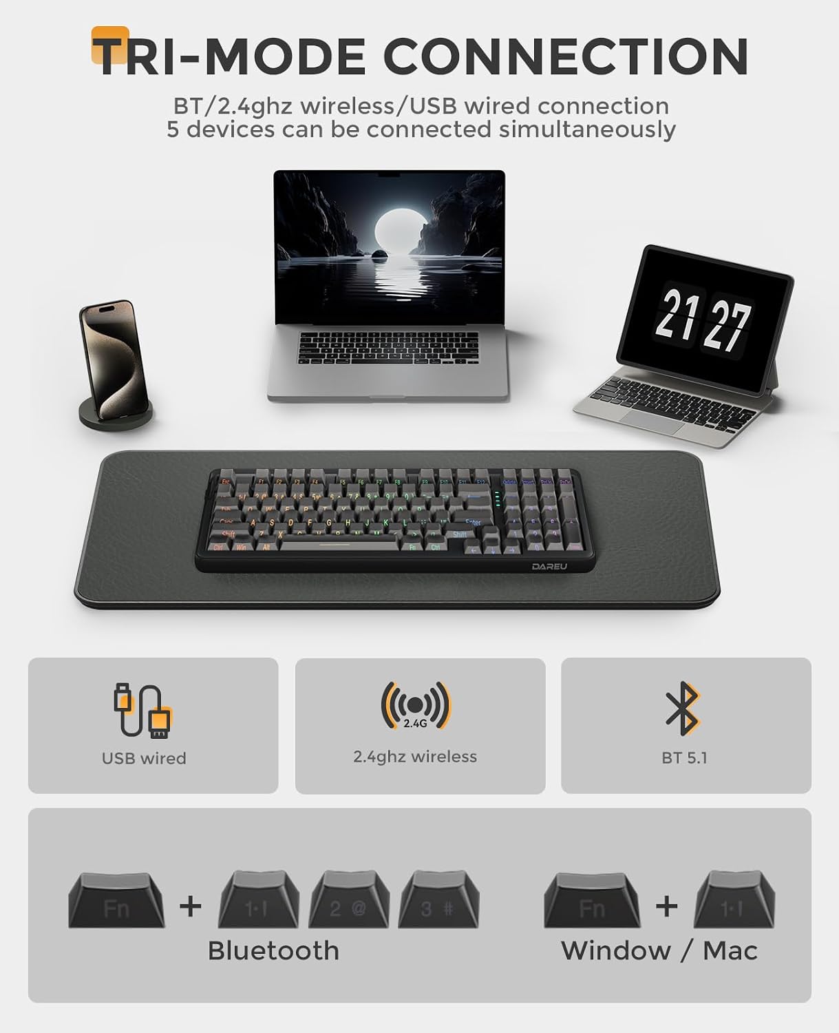 Thumbnail 4 de DAREU EK98PRO Wireless Mechanical Keyboard