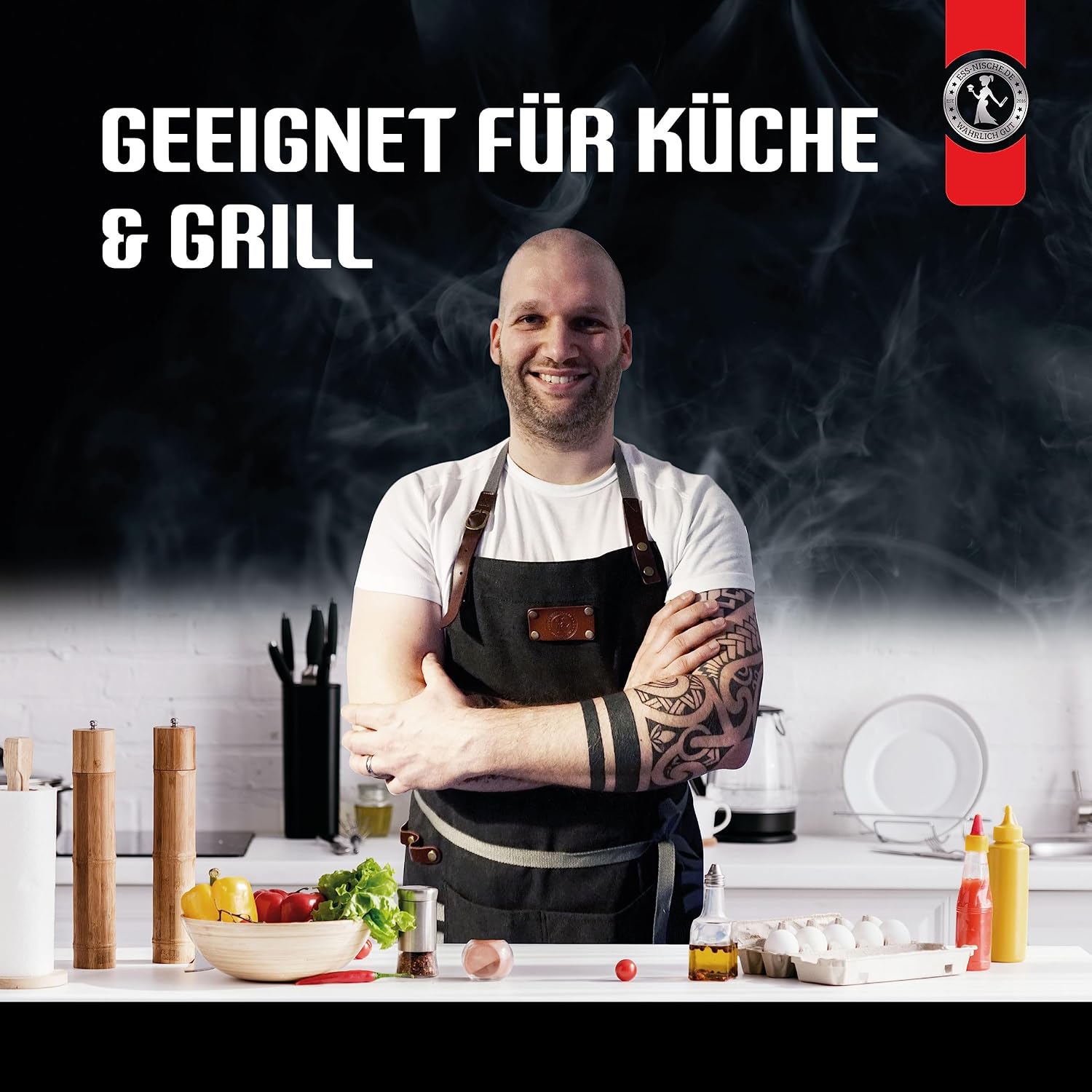 Thumbnail 3 de Ess-Nische® Kochschürze Denim verstellbar 🧑