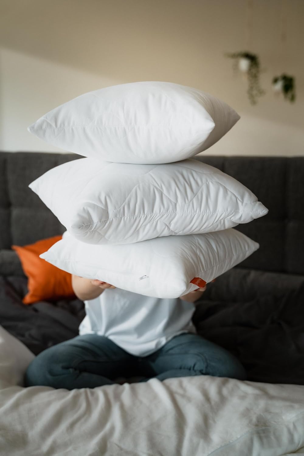 Detalle 2 de sleepling Kopfkissen 80×80 cm Allergiker Kissen