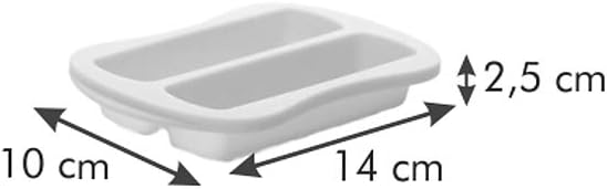 Detalle de TescomaStampi per Barrette Snack in Silicone 643189 – 3 pezzi, 10 × 14 × 2,5 cm, giallo