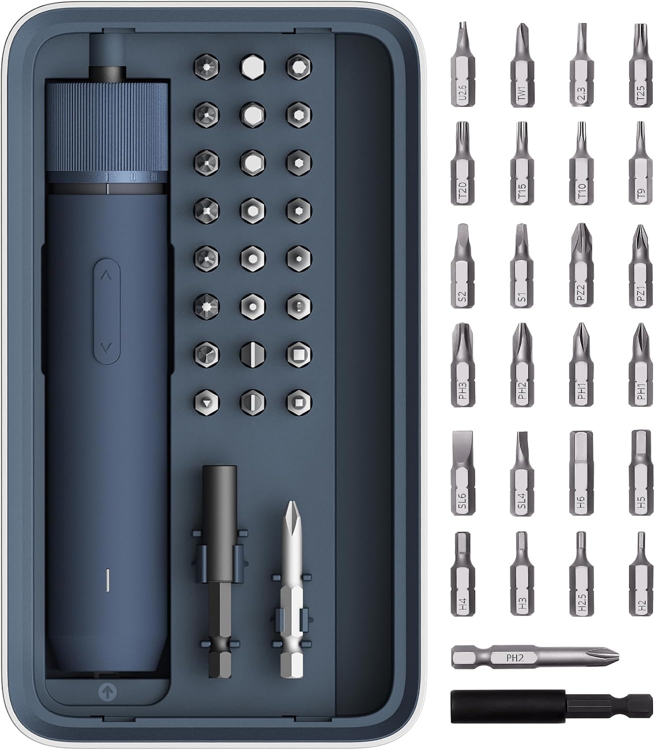 Detalle de HOTO Electric Screwdriver Kit, 25-Piece