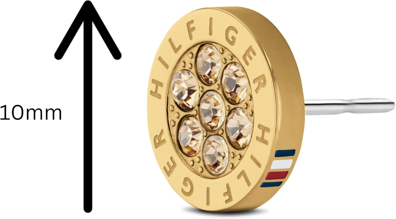 Thumbnail 1 de Tommy Hilfiger Jewelry orecchini a perno in acciaio con cristalli