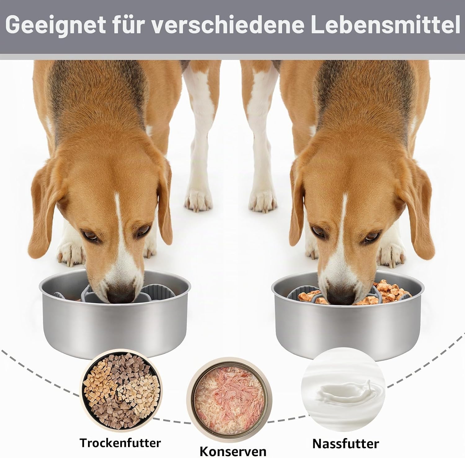 Detalle de MateeyLife Anti-Schling-Napf für große Hunde